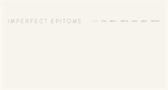 Desktop Screenshot of imperfectepitome.com