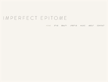 Tablet Screenshot of imperfectepitome.com